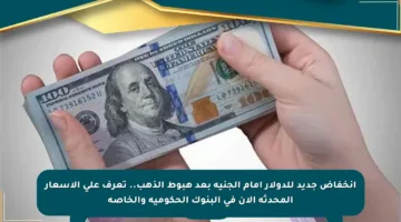 انخفاض جديد للدولار أمام الجنيه بعد هبوط الذهب.. تعرف على الأسعار المحدثة الآن في البنوك الحكومية والخاصة
